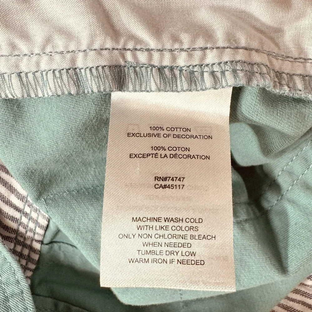 Set of 2 Natural Reflections Cotton Shorts, Size‎ 8, Aqua & Lavender 5
